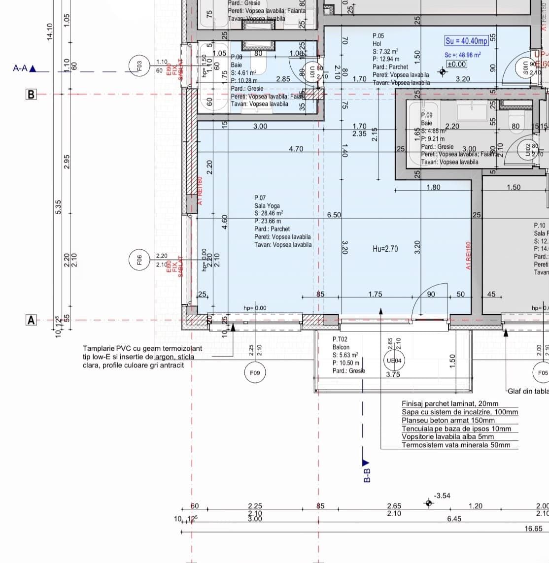 Planul apartamentului Blanche