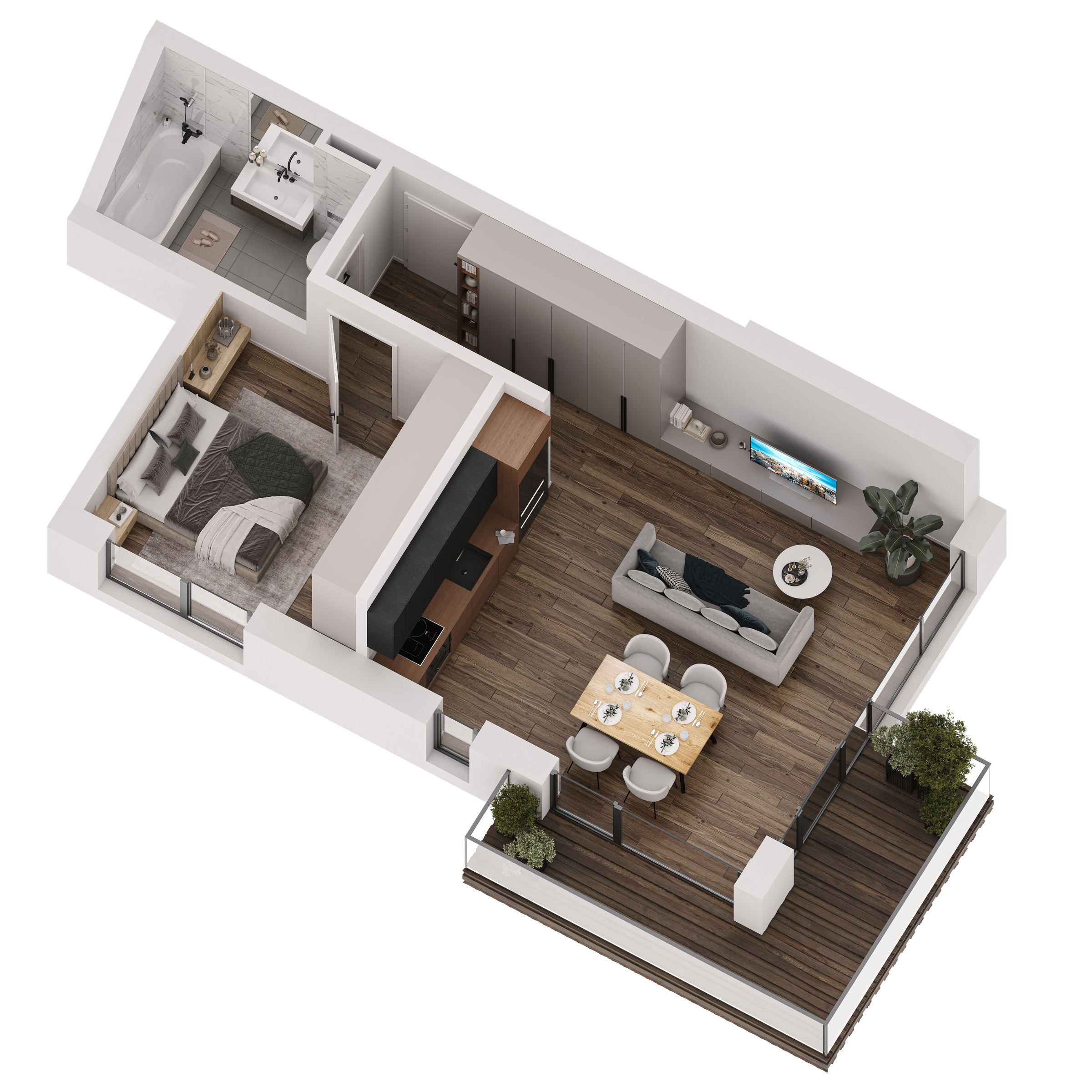Apartamentul Brume