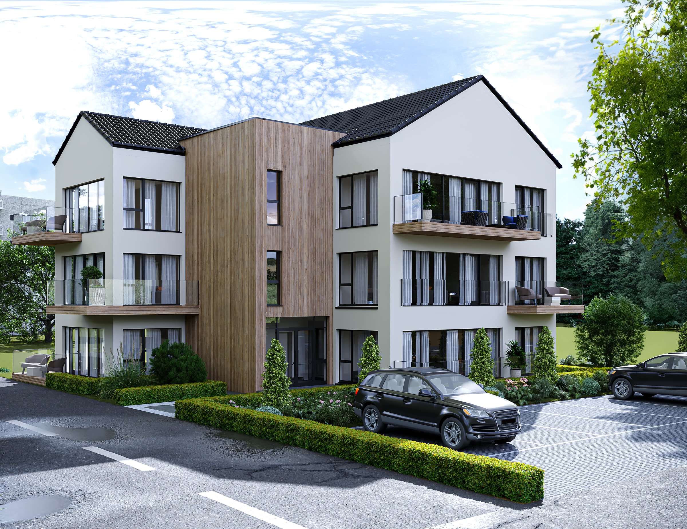 Lodge Park Boutique Apartments – arhitectură contemporană